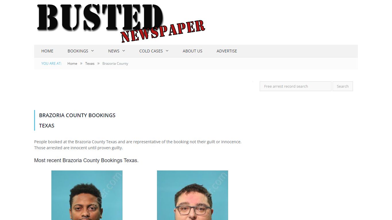 Brazoria County, TX Mugshots - BUSTEDNEWSPAPER.COM